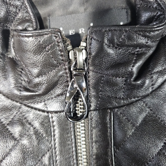 Vericci Genuine Leather Full Zip Leather Women's Jacket Black Size XL - Picture 8 of 16